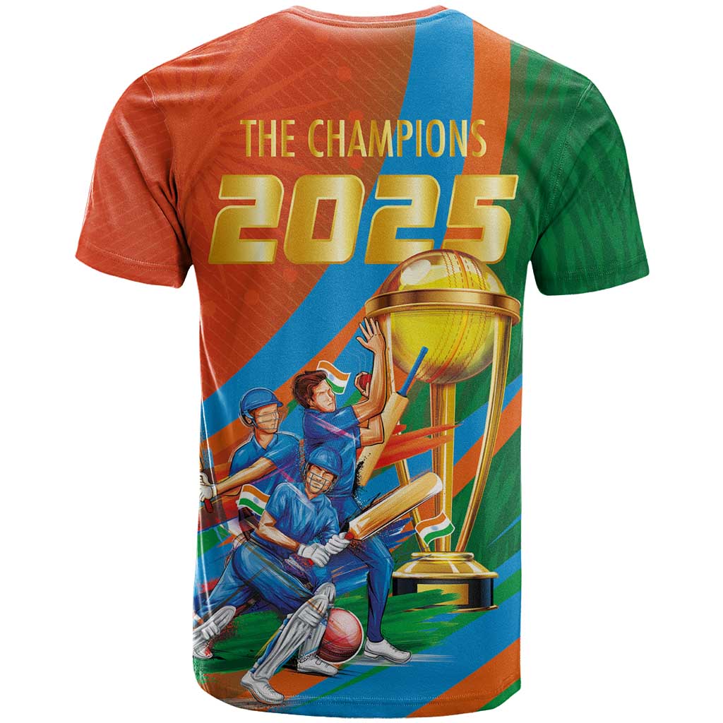 Indian Cricket Men in Blue The Champion 2025 T-Shirt Graphic Tee