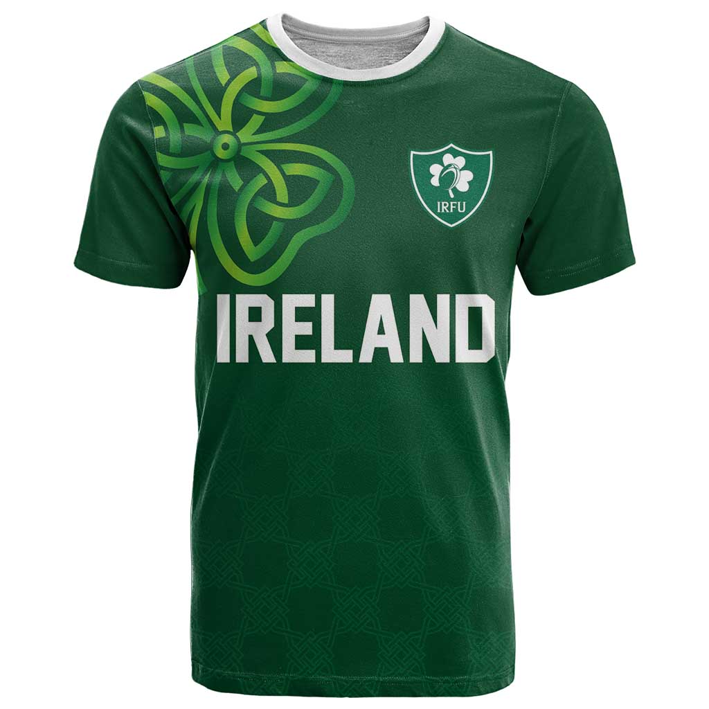 Custom Ireland Rugby-Celtic Shamrocks T-Shirt Graphic Tee