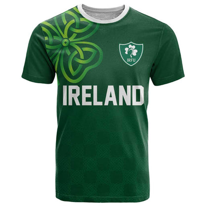 Custom Ireland Rugby-Celtic Shamrocks T-Shirt Graphic Tee