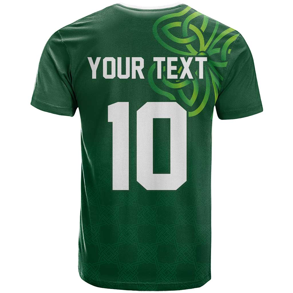Custom Ireland Rugby-Celtic Shamrocks T-Shirt Graphic Tee