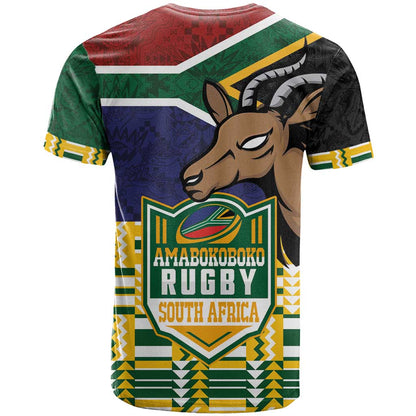 South Africa Rugby T-Shirt Go Bokke-Amabokoboko Spirit Graphic Tee