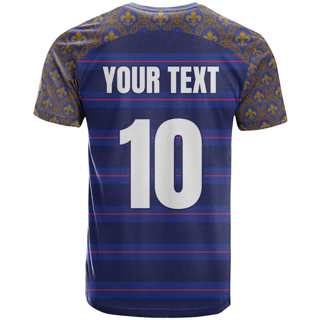Custom France Rugby-Le XV de France T-Shirt Go Les Bleus Graphic Tee