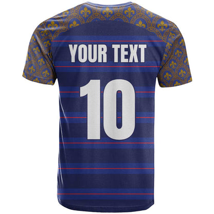 Custom France Rugby-Le XV de France T-Shirt Go Les Bleus Graphic Tee