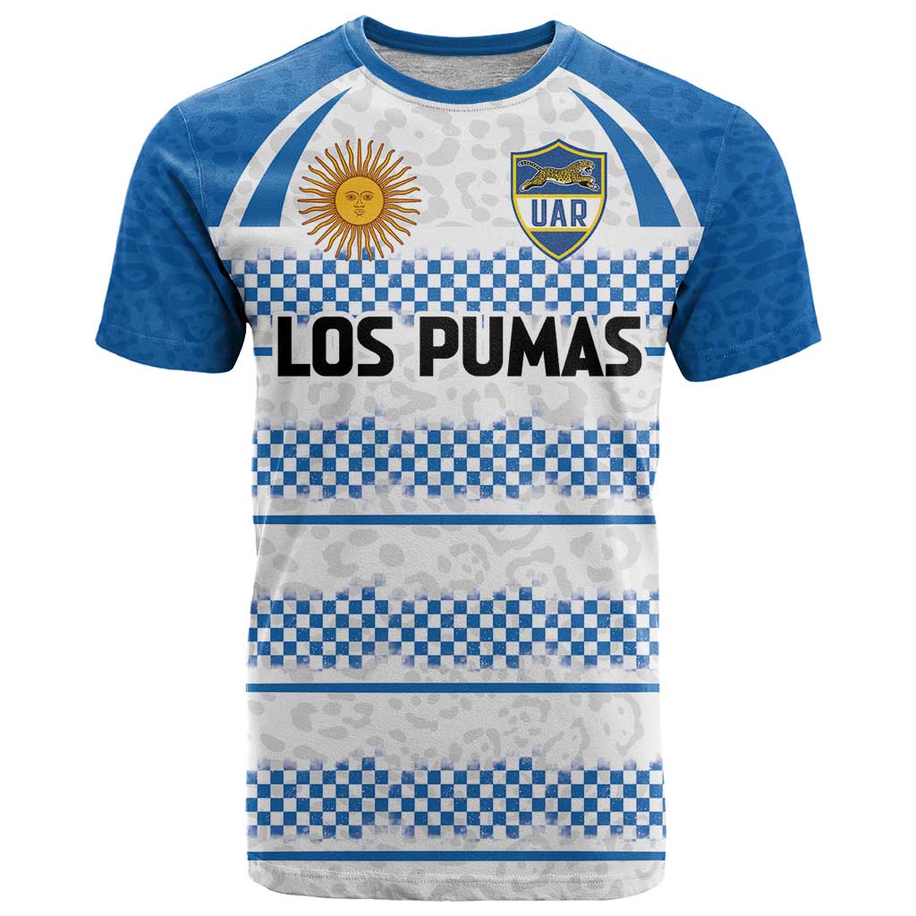 Argentina Rugby Custom T-Shirt Los Pumas Jaguar Race Style Graphic Tee