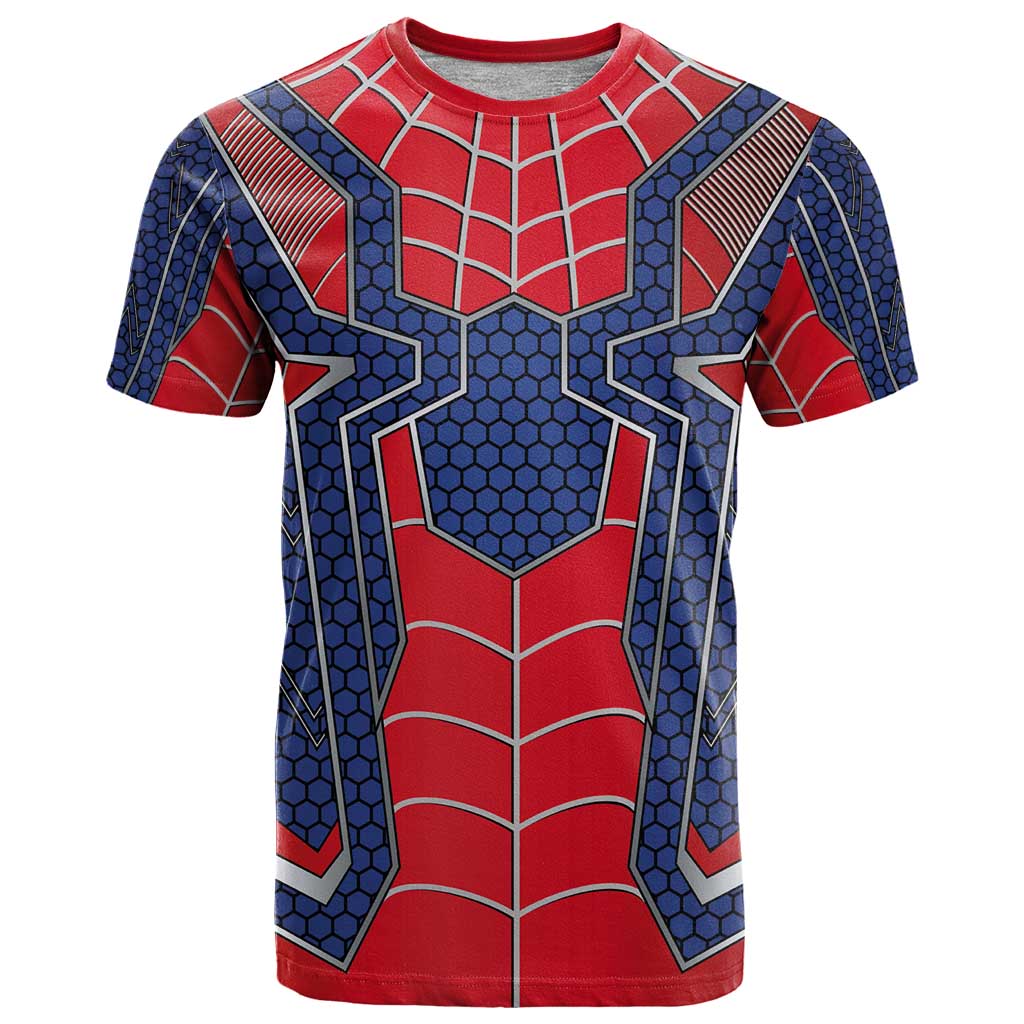 Custom Spider Hero Costume T-Shirt Graphic Tee