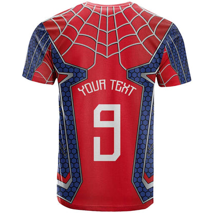 Custom Spider Hero Costume T-Shirt Graphic Tee