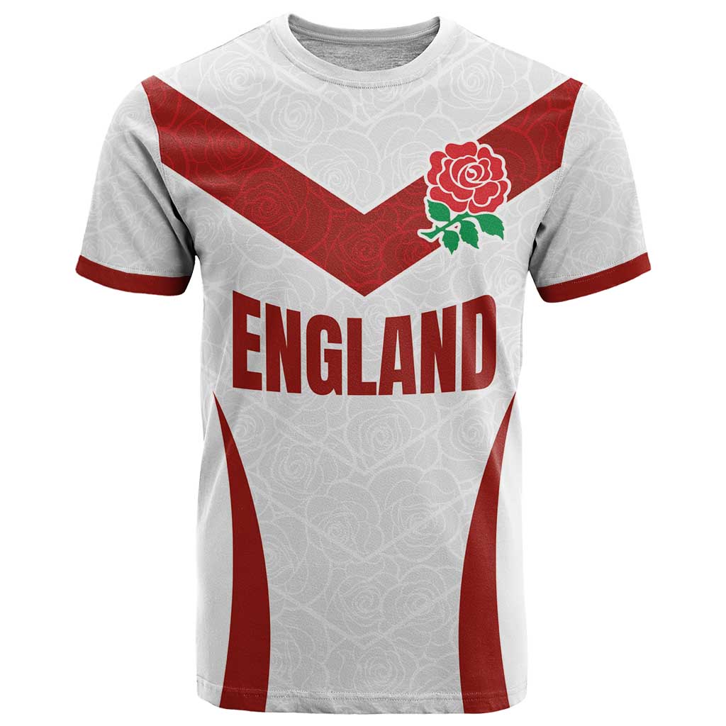 Custom England Rugby-The Red Rose T-Shirt Go Champions Graphic Tee