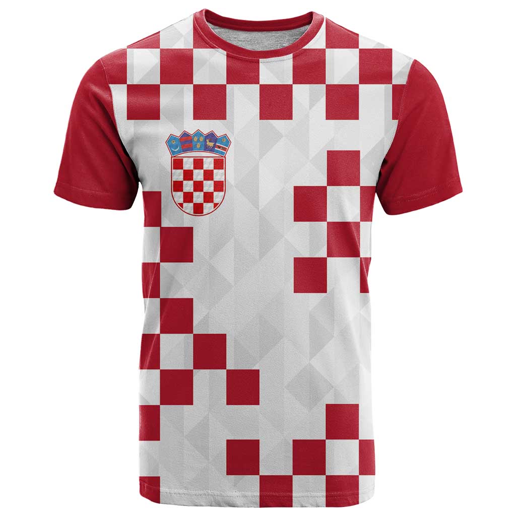 Custom Croatia Football 2024 Go Champion T-Shirt Graphic Tee