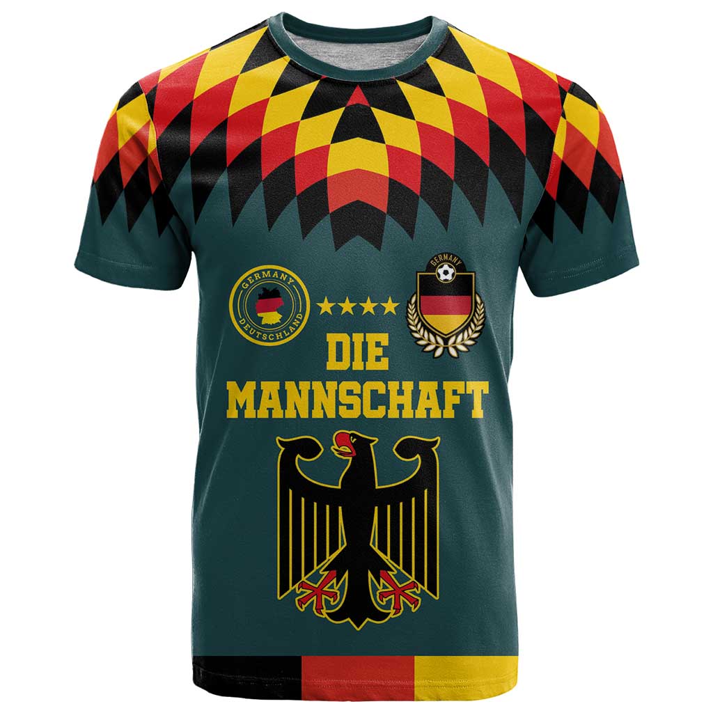Custom Germany Football 2024 Go Champion T-Shirt Design 90s Style Away Color Graphic Tee