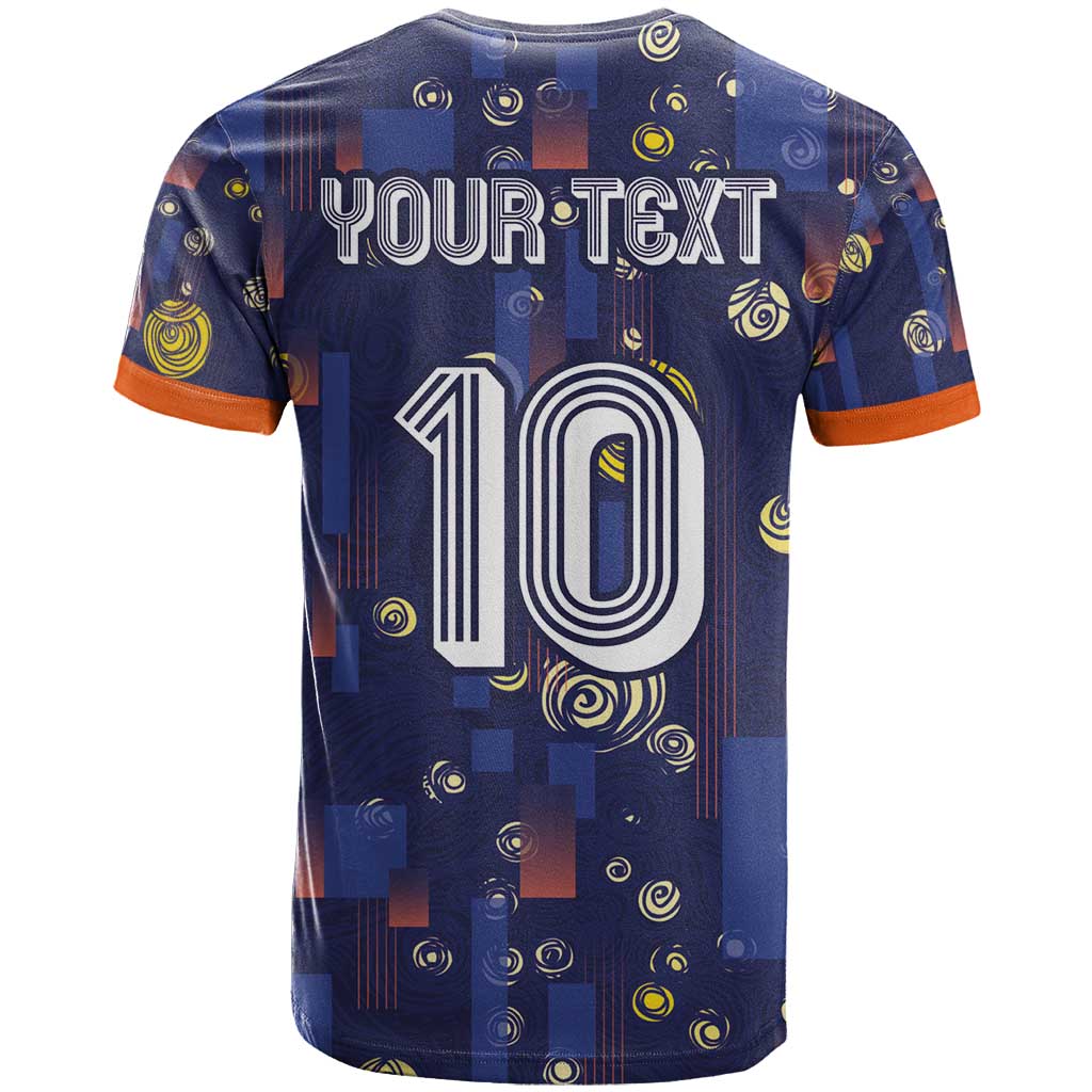 Custom Netherlands Football T-Shirt Starry Night Style Graphic Tee