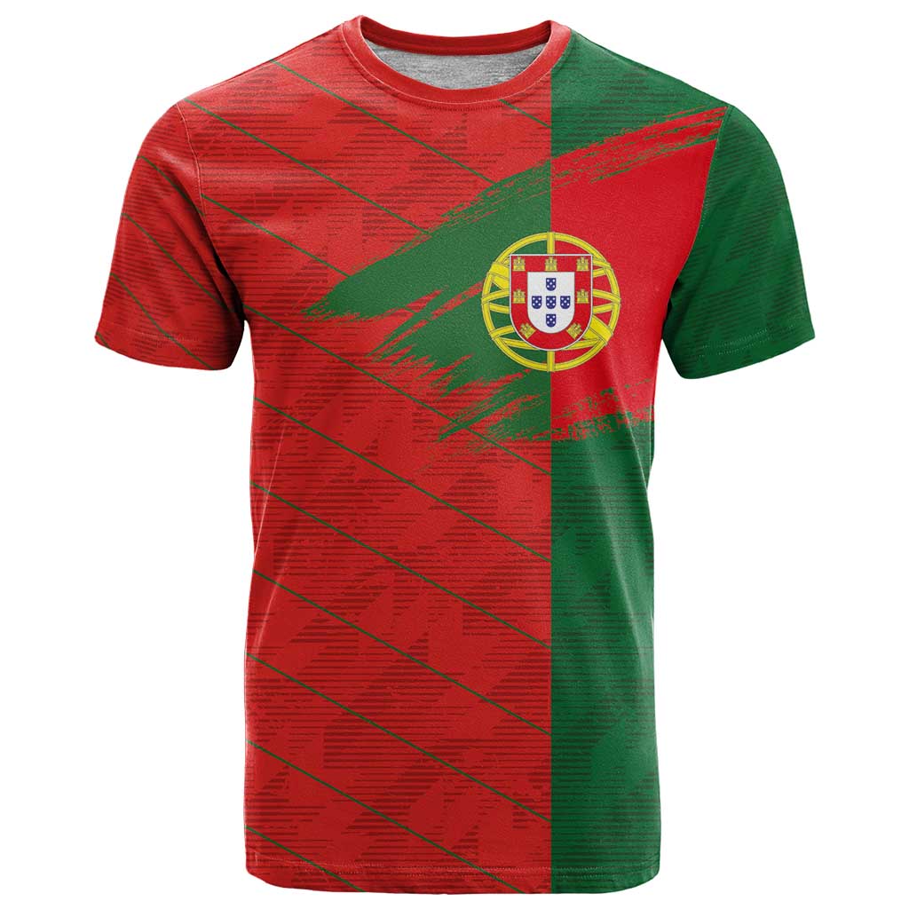 Custom Portugal Football 2024 Go Champion T-Shirt Graphic Tee