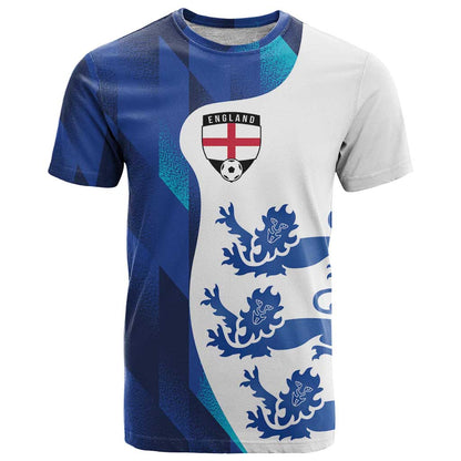 Custom England Football 2024 Go Champion T-Shirt Graphic Tee