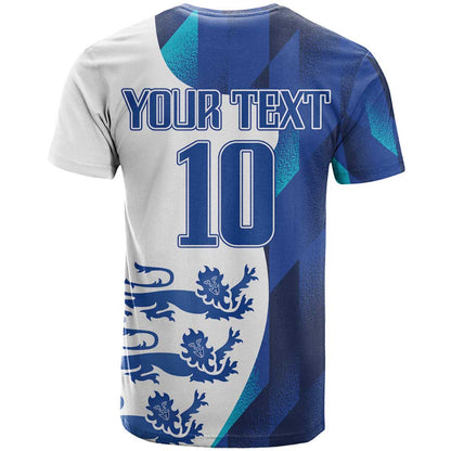 Custom England Football 2024 Go Champion T-Shirt Graphic Tee