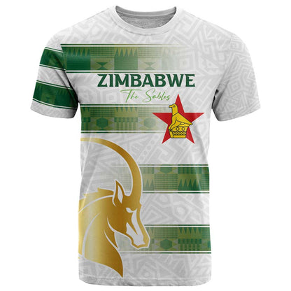 Custom Zimbabwe Rugby The Champions 2025 T-Shirt The Gold Sables Version Graphic Tee