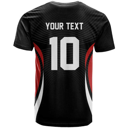Custom Japan Volleyball T-Shirt Sporty Style Black Color Graphic Tee