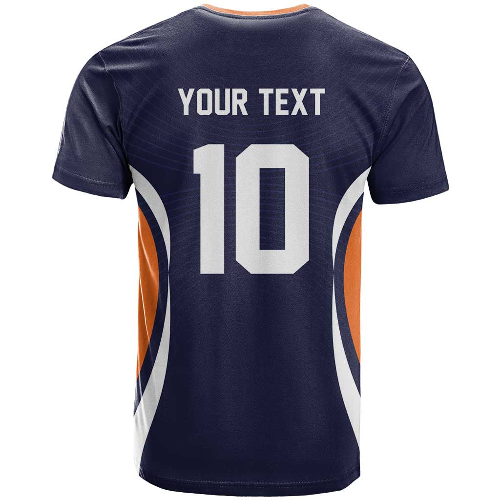 Custom Japan Volleyball T-Shirt Sporty Style Navy Color Graphic Tee