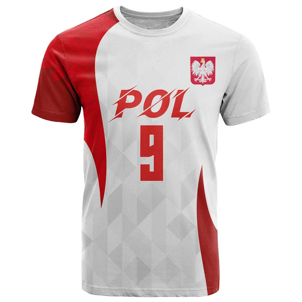Custom Poland Volleyball T-Shirt Sporty Wings Style Graphic Tee