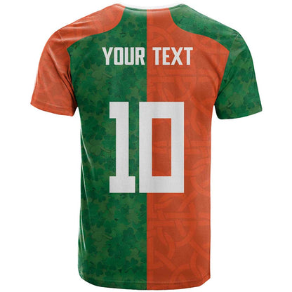 Custom Irish Rugby T-Shirt Shamrock with Celtics Vibes The Half Style Graphic Tee