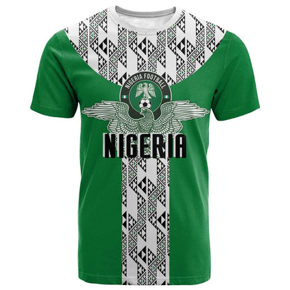 Custom Nigeria National Football T-Shirt Inspired Retro Style Graphic Tee