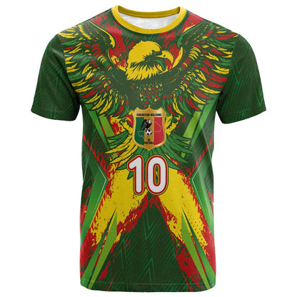 Custom Mali National Football T-Shirt Grunge Les Aigles Sporty Style Graphic Tee