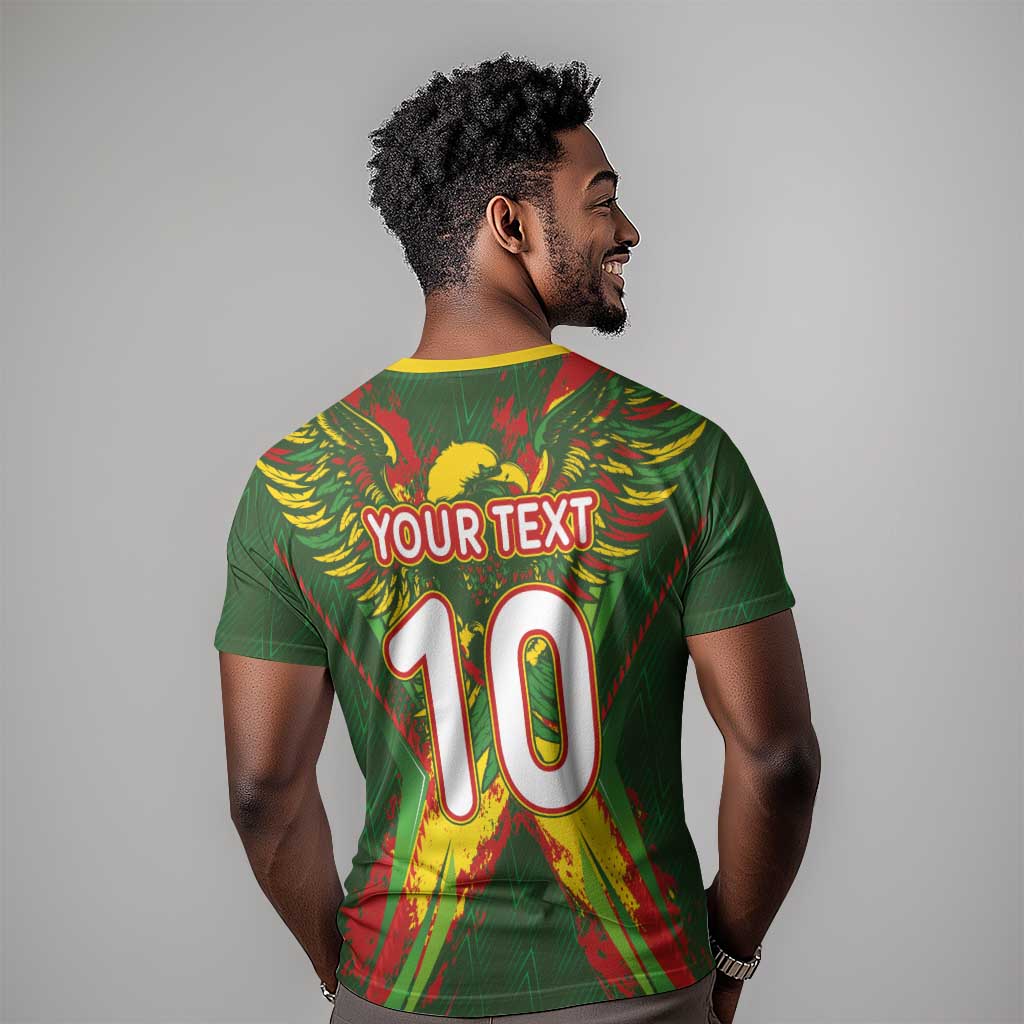 Custom Mali National Football T-Shirt Grunge Les Aigles Sporty Style Graphic Tee