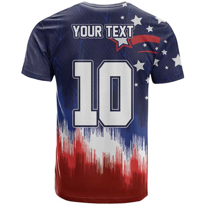 Custom Rugby USA T-Shirt American Icon Graphic Tee
