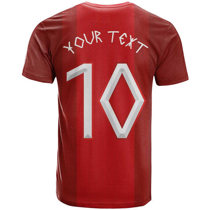 Custom Norway National Football T-Shirt Vikings Heritage Sporty Style Graphic Tee