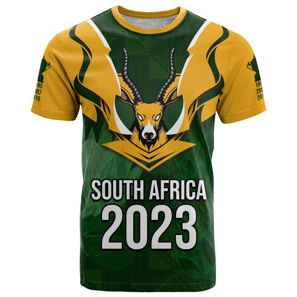 South Africa Rugby T-Shirt Springbok Mascot History Champion World Rugby Graphic Tee
