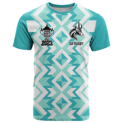 South Africa Rugby T-Shirt Commemorative World Cup Winners Graphic Tee