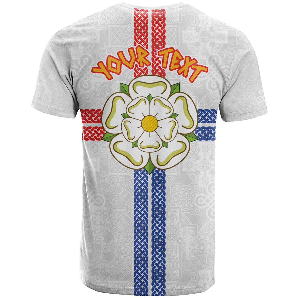 Personalized Yorkshire Celtic Heritage T-Shirt Cross Style Graphic Tee