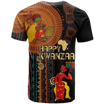 Happy Kwanzaa African Tribal Pattern T-Shirt Graphic Tee