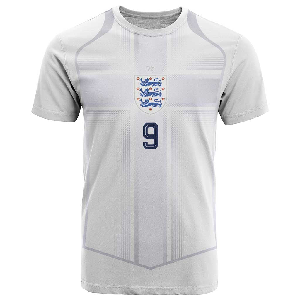 Custom England National Football T-Shirt The Three Lions-Sporty T90 Style Graphic Tee