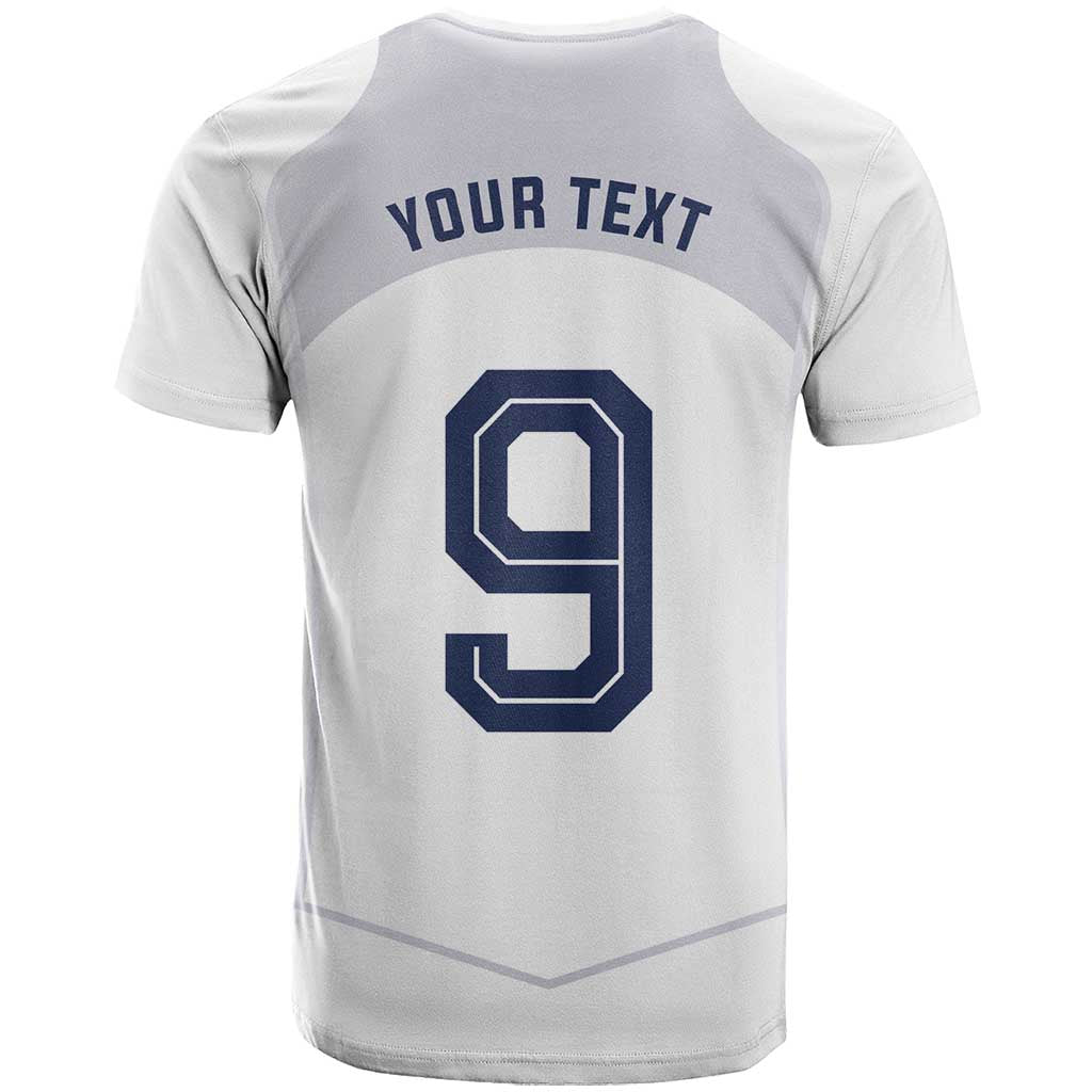 Custom England National Football T-Shirt The Three Lions-Sporty T90 Style Graphic Tee