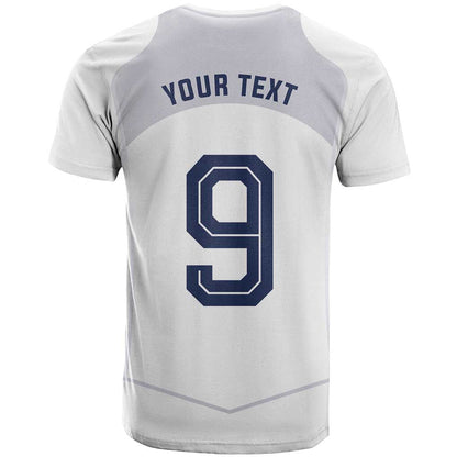 Custom England National Football T-Shirt The Three Lions-Sporty T90 Style Graphic Tee