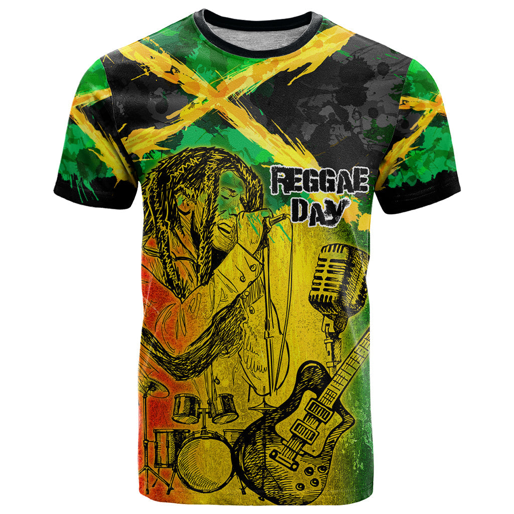 Jamaican Reggae Singer T-Shirt B-Marley Reggae Grunge Graphic Tee