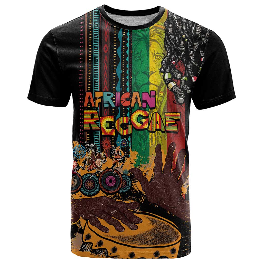 Afro-Caribbean T-Shirt African and Reggae Art Music Graphic Tee