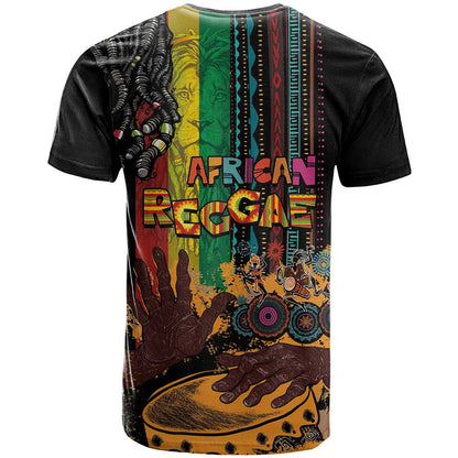 Afro-Caribbean T-Shirt African and Reggae Art Music Graphic Tee