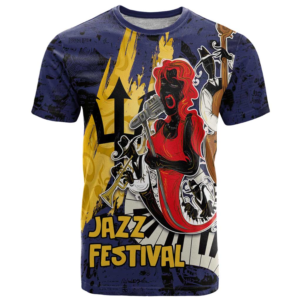 Barbados Jazz Festival - Abstract Jazz Art T-Shirt Graphic Tee
