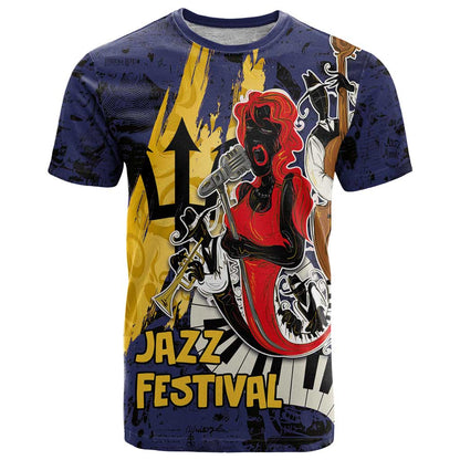 Barbados Jazz Festival - Abstract Jazz Art T-Shirt Graphic Tee