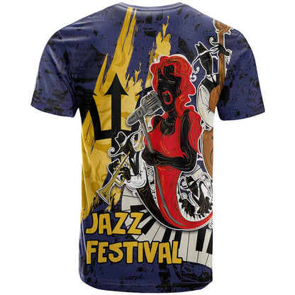 Barbados Jazz Festival - Abstract Jazz Art T-Shirt Graphic Tee