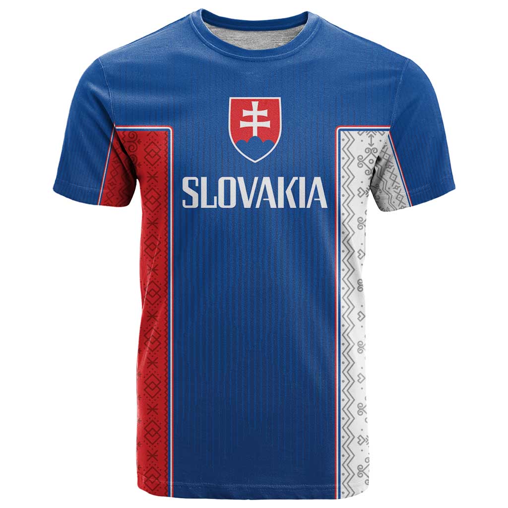 Custom Slovakia Football 2024 Go Champion T-Shirt Graphic Tee