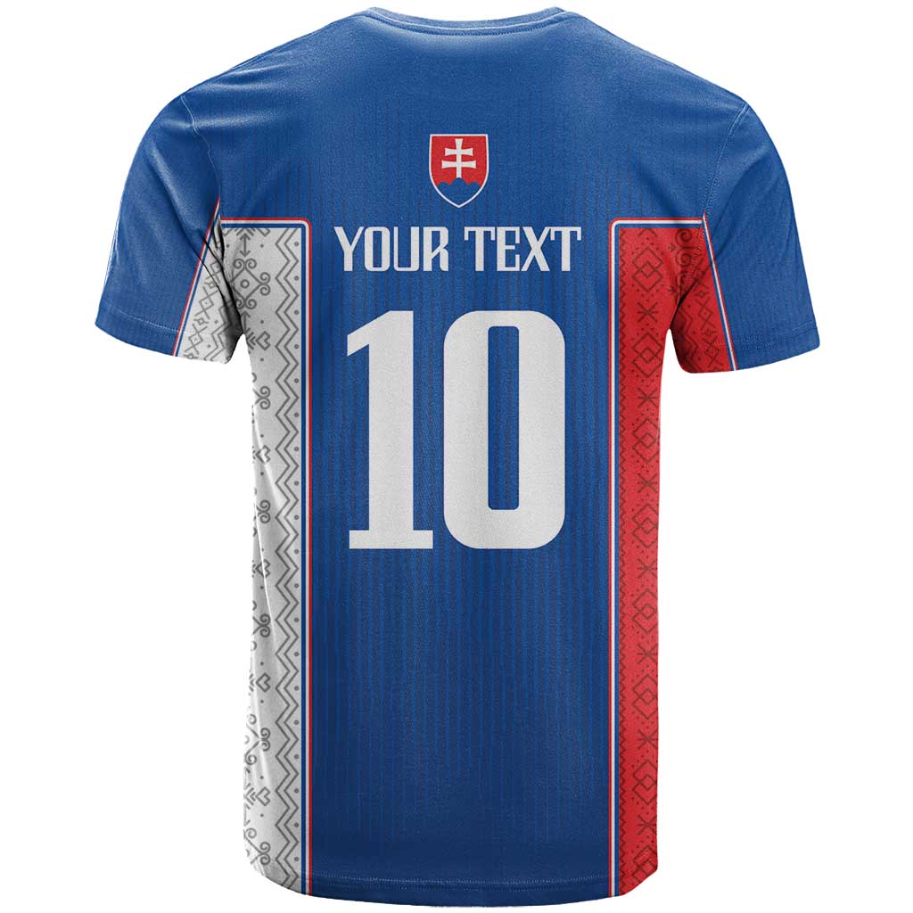 Custom Slovakia Football 2024 Go Champion T-Shirt Graphic Tee