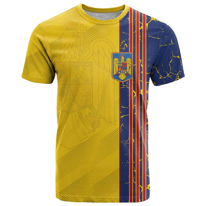 Custom Romania Football 2024 Go Champion T-Shirt Graphic Tee
