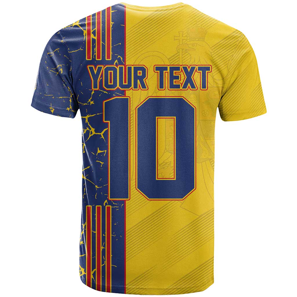 Custom Romania Football 2024 Go Champion T-Shirt Graphic Tee