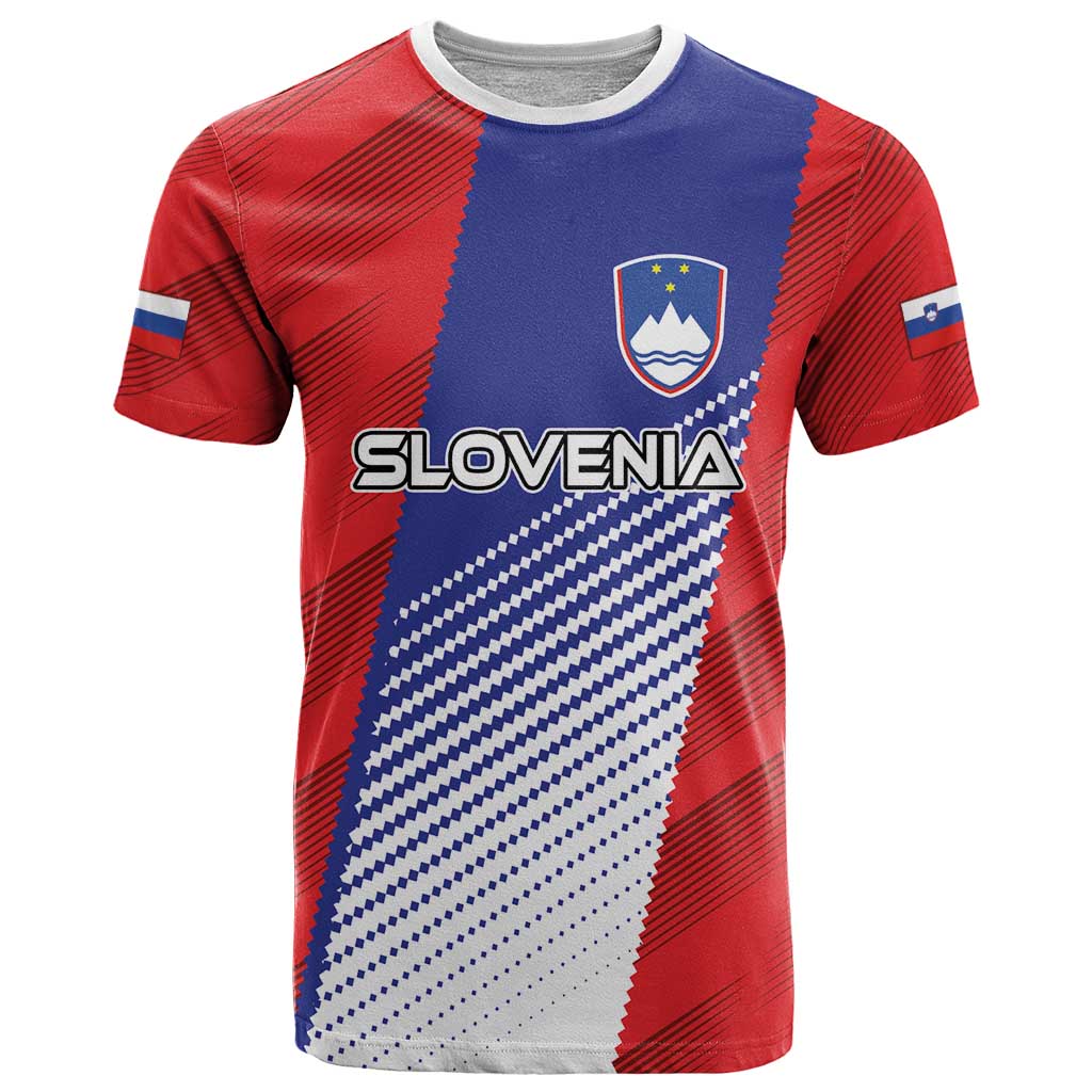 Custom Slovenia Football 2024 Go Champion T-Shirt Graphic Tee