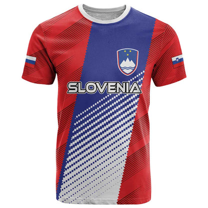 Custom Slovenia Football 2024 Go Champion T-Shirt Graphic Tee