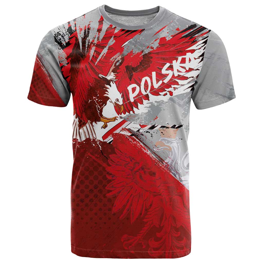 Polska Eagle T-Shirt Poland Sporty Grunge Style Graphic Tee