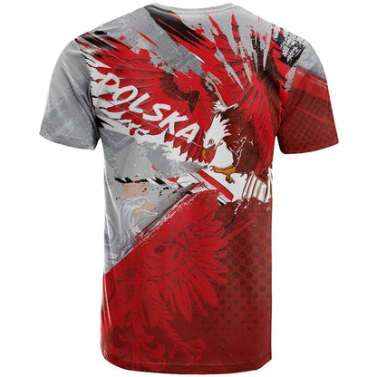 Polska Eagle T-Shirt Poland Sporty Grunge Style Graphic Tee