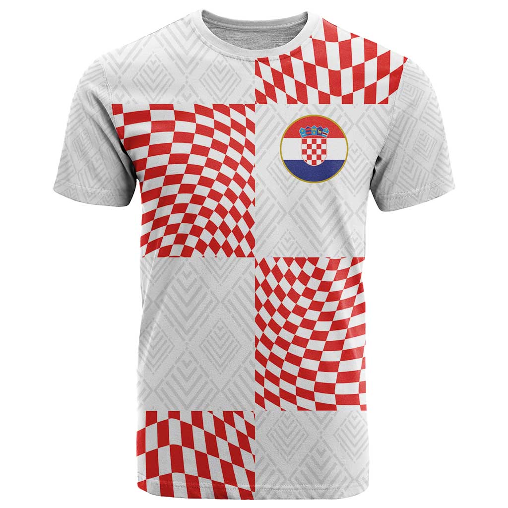 Custom Croatia Football Champion 2024 T-Shirt Graphic Tee