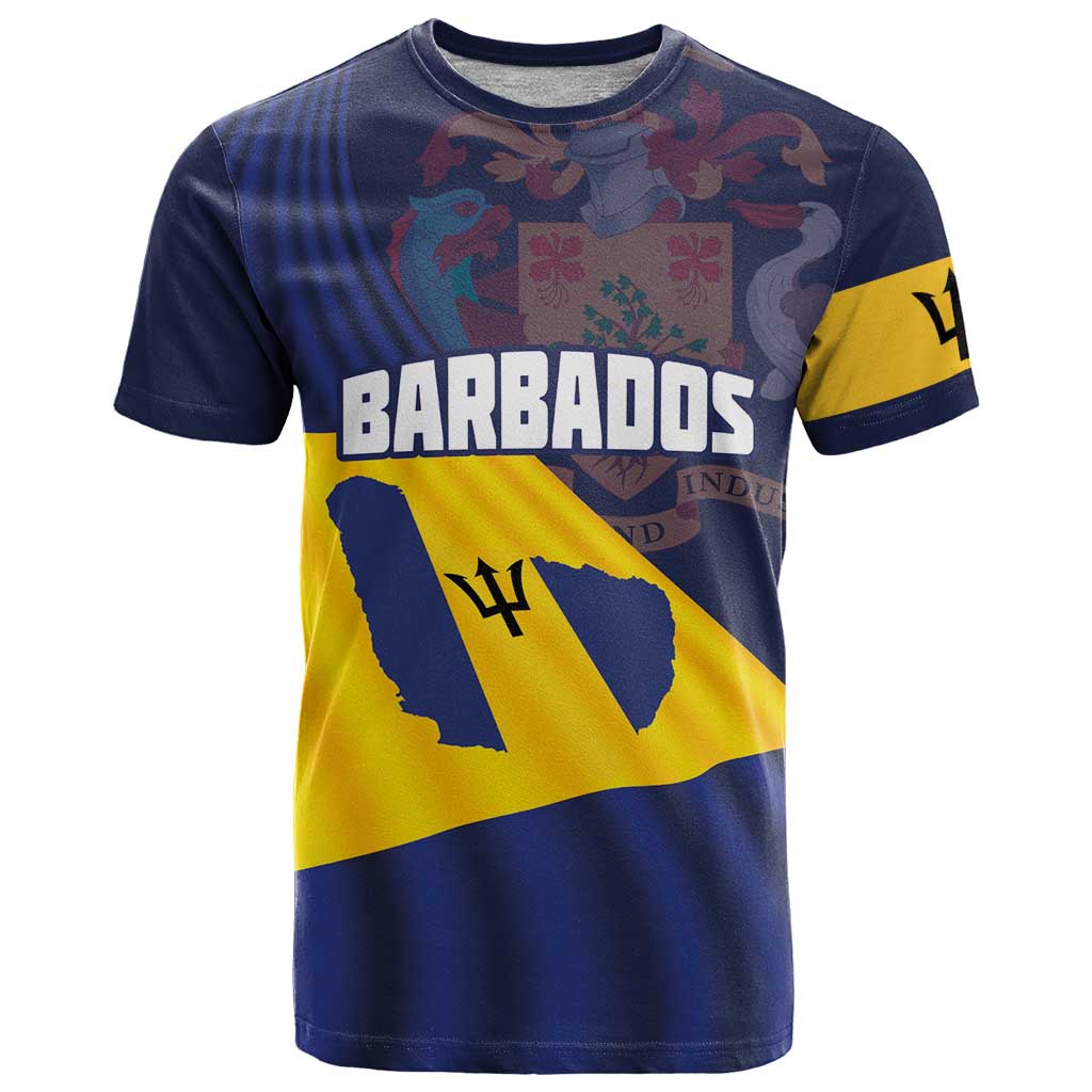 Barbados Independence Day T-Shirt National Flag Design Graphic Tee